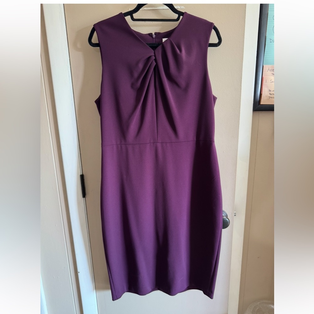 Calvin Klein Rich Purple Midi Dress